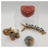 De Rosa Rinconada Elephant Capodimonte Birds LOT