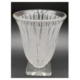 Verlys Lance Icicle Motif 1940's Glass Vase SIGNED