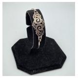 James Avery Sterling Swirl Scroll Hook on Bangle