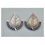 Sterling Silver Woman of Wood Craft Pins 15 grams