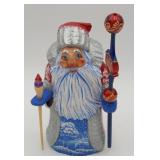 Russian Grandfather Frost Santa Claus Wood Carved
