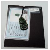 Green Jadeite Jade Chinese Zodiac Rooster Pendant