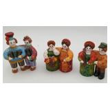 3 Dymkovo Toys Russian Folk Art Clay Figures