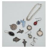 Sterling Silver Charm Bracelet 33g Charms Need Att