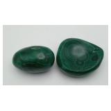 Stone Mineral Malachite Easter Egg & Ashtray