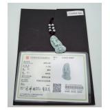 Green Jade Jadeite Pixiu Pendant Necklace