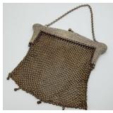 German Silver Mesh Art Deco Purse Victorian Bag