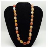 Agate Stone Beggar Bead Necklace
