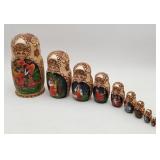 Matryoshska Russian Nesting Doll Folk Art 9'