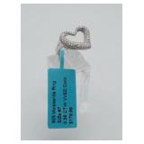 New Sterling Moissanite Heart Ring