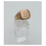 10k Gold Signet Ring 6.9 grams