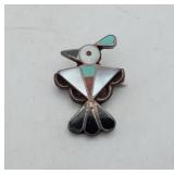 Vintage Zuni Thunderbird Native American Pin