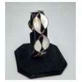 David Anderson Sterling Enamel Leaf Bracelet