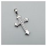 New Cross Pendant 1.00 CTW Moissanite  Diamond 925