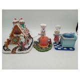 1990s Danbury Mint Pillsbury Doughtboy Cottage LOT