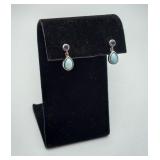 Sterling Silver Laimar Cabochon Earrings