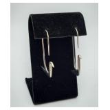 Sterling Silver Swan Bird Dove Earrings 7.3 grams