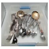 MCM Stainless Flatware Silverplate Serving Spoons