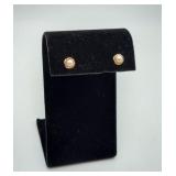 14k Gold Stud back Pearl Earrings