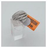 New 3.00 CTW Sterling Moissanite Ring