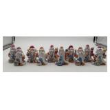 Russian Clay Pottery Hand Painted Santa Claus