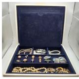 Sarah Coventry Rhinestone Faux Pearl Jewelry  LOT