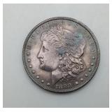 1898 Morgan Silver Dollar US Coin TONED