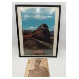 B& O Railroad Book & Norfolk Western Train Photo