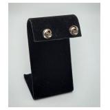 Sterling Silver Knot Earrings Stud Back