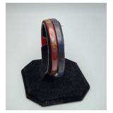 Gold Trim Enamel Peacock Laurana Italy Bracelets