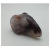Fluorite Carved Rams Head Crystal Rock Specimen