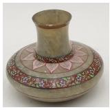 Stone Agate Marble Hand Painted Vase