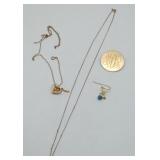 Gold Filled Jewelry Brooch Necklace LOT