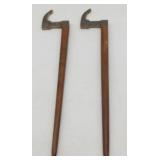 German Mining Stick Miner's Crook Pickaxe Staff