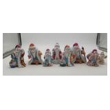 Russian Ded Moroz Gandfather Frost Pottery Santa's