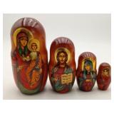 Russian Matryoshka Orthodox Religious Nesting Doll