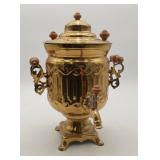 USSR Russian Brass Samovar Soviet Tea Vessel