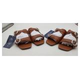 Brand New 2 Pair of Size 8 Woman's Sandals Flats