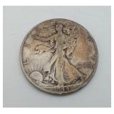 1944-D Walking Liberty Silver Half Dollar US Coin