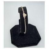 Sterling Silver Heart Bracelet