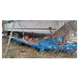 20' Diamond Plate Beaver Tail 3 Axle Trailer
