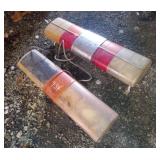 2 Emergency Tow Truck Strobe Lights Roof Mount
