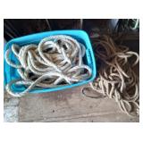 Nylon & Burlap Rope Tub Lot