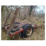 18' Single Axle Trailer Frame has Pindel Hitch