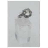Sterling Silver CZ Cocktail Ring