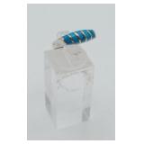 Sterling Silver Turquoise Inlaid Ring