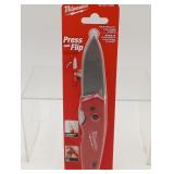 Milwaukee Press & Flip Folding Knife FASBACK NEW