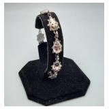 Sterling Silver Lady bud Bracelet HEAVY 31 Grams
