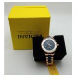 NIB Invicta Angel Women's Rose Gold Blue Watch