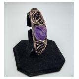Charoite Purple Gemstone Artist Made Bracelet